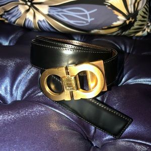 Men’s black Salvatore Ferragamo belt